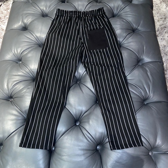 Black pants with white strips - Picture 1 of 4